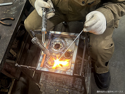 金型製作工程3-6：フライパン溶接